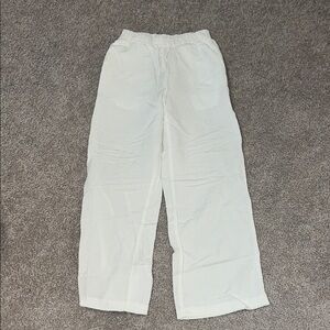 White Linen Pants